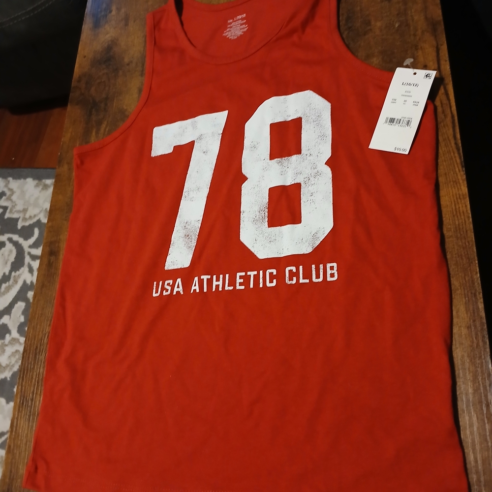 Red Boys's Tank Top